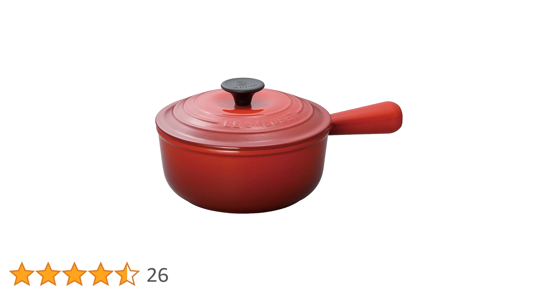【新品未使用】ル・クルーゼ　18㎝　片手鍋　チェリーレッド Le Creuset ル・クルーゼ 公式 ルクルーゼ 鍋 IH IH対応 片手鍋